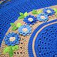 Large oval carpet knitted with applique HOLIDAY. Carpets. knitted handmade rugs (kovrik-makrame). My Livemaster. Фото №4