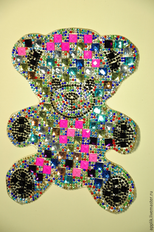 Копия работы мишка из страз большой в интернет-магазине на Ярмарке ...