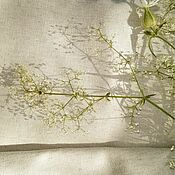 Материалы для творчества handmade. Livemaster - original item Linen with cotton, natural linen color, width 220 cm. Handmade.