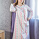 Order Flannel nightgown, Zigzag luck, a gift to mom. Blouse Blues. Livemaster. . Nightdress Фото №3