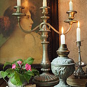 Винтаж handmade. Livemaster - original item Antique three-horn candelabra. Handmade.