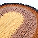 Knitted Oval Multicolored Cord Mat. Carpets. knitted handmade rugs (kovrik-makrame). My Livemaster. Фото №5
