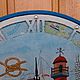 Clock in a marine style. Watch. Klukva ( decoupage). My Livemaster. Фото №4