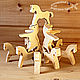 Toy designer - Saw `Circus horses`. Wooden toys from Grandpa Andrewski.
