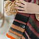 Stole Striped Flight scarf knitted with knitting needles pink. Wraps. Bright Shawls by BorchankaZL. My Livemaster. Фото №6
