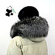 Order Luxury furry. The finish on the hood Fox fur. Mishan (mishan). Livemaster. . Collars Фото №3