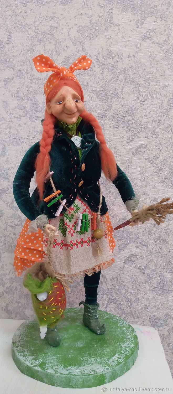 Интерьерная кукла: Баба Яга в интернет-магазине Ярмарка Мастеров по ...