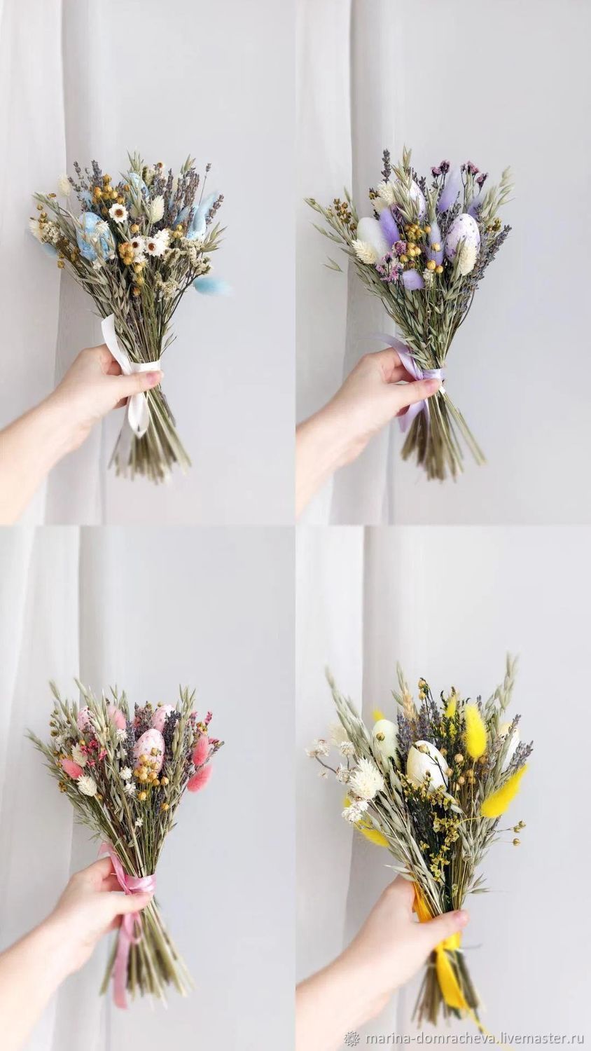 Букеты из сухоцветов,пасхальный – купить на Ярмарке Мастеров – SXOF8RU ...