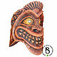 Carved mask made of wood 'Joyful Tikki'. Interior masks. Carved masks from Serg Bula. Online shopping on My Livemaster.  Фото №2