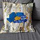 Pillows: patchwork pillowcase ' Himalayan Poppy ', Pillow, Yaroslavl,  Фото №1