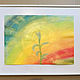 Oil pastel painting sprout on a rainbow 'Growth' 297h420 mm. Pictures. chuvstvo-pozitiva (chuvstvo-pozitiva). My Livemaster. Фото №6