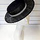 Low hat boater straw sinamay, Hats1, Moscow,  Фото №1