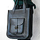 Сумка кожаная женская черная СОРА, Классическая сумка, Москва,  Фото №1