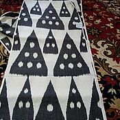 Материалы для творчества handmade. Livemaster - original item Uzbek silk ikat. The cloth hand weaving of Adras. ST030. Handmade.