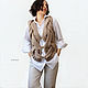  women's knitted vest with buttons Braid 2. Vests. CUTE-KNIT by Nata Onipchenko. Online shopping on My Livemaster.  Фото №2