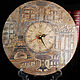 Decoupage clock ' Paris', Watch, Moscow,  Фото №1