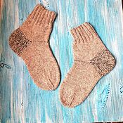 Аксессуары handmade. Livemaster - original item Granny Knitted wool Socks, men`s warm rustic to order. Handmade.