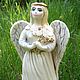 Author bell 'Spring angel'. Bells. author's ceramics. Online shopping on My Livemaster.  Фото №2