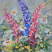 Oil Painting Lilies Painting Summer Flowers