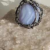Украшения handmade. Livemaster - original item Ring with agate sapphirine.. Handmade.