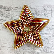 Украшения handmade. Livemaster - original item Brooch-pin: Star gold. Handmade.