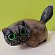 Sculpture of a cat made of stone. Figurines. Kamnerezy-urala. My Livemaster. Фото №4