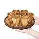 Set of Wooden wine Glasses (6#31. Shot Glasses. ART OF SIBERIA. Online shopping on My Livemaster.  Фото №2