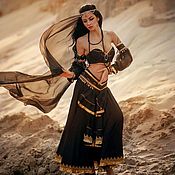 Историческое бальное платье с камеей