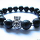 Bracelet black agate 'lion king'. Bead bracelet. Beautiful gifts for the good people (Alura-lights). My Livemaster. Фото №6