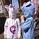 Order Unicorn children's hoodie with ears on the hood, Blue Hoodie Pony. Lara (EnigmaStyle). Livemaster. . Sweatshirts and hoodies Фото №3