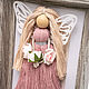 Macrame doll in grey photo frame. Interior doll. Textile Shop Natalya. My Livemaster. Фото №9