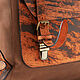 Кожаный рюкзак "Рафаэль New" (коричневый с рыжем старением). Рюкзаки. Кожинка. Ярмарка Мастеров.  Фото №5