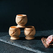 Посуда handmade. Livemaster - original item Set of wooden cedar glasses, set of 3 pcs. RN12. Handmade.