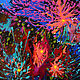 Морской абстрактный пейзаж 70 х 100см  "Коралловые рифы ". Картины. Ирина Карпикиоти (karpikioti). Интернет-магазин Ярмарка Мастеров.  Фото №2