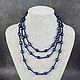 Order Elegant long beads and blue pearls 'Peacock' and spinel. naturalkavni. Livemaster. . Beads2 Фото №3