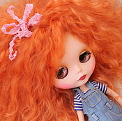 Материалы для творчества handmade. Livemaster - original item The hair to the Scalp for Blythe Blythe Blythe reroot mohair Scalp. Handmade.