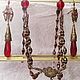 Collar checo Antiguo con cristales rojos. Vintage necklace. Antiki777. Ярмарка Мастеров.  Фото №4