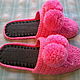 Knitted house Slippers - flip flops ( the wool ), Slippers, Vyazniki,  Фото №1