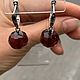 Серьги шары из янтаря, янтарные серьги, серьги шары, белый янтарь. Серьги классические. Катя. Ярмарка Мастеров.  Фото №5