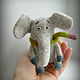 Elephant felted elephant elephants elephants, Felted Toy, Ufa,  Фото №1