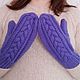 Заказать  Варежки вязаные женские из шерсти. Наталья  Malinka_Knitwear/ Вязание. Ярмарка Мастеров. . Варежки Фото №3
