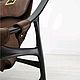 Кресло дизайнерское из натуральной кожи и массива дерева (ясень). Кресла. Горбуновъ мебель. Ярмарка Мастеров.  Фото №6
