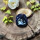 Order Brooch soutache ink, decoration with stone and painted Swan. Ukrasheniya Potapova Natalya (ukrasheniya-vyshivka-latun). Livemaster. . Brooches Фото №3