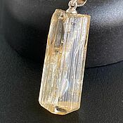 Украшения handmade. Livemaster - original item Scapolite 23 Ct. from Tanzania, pendant with natural crystal. Handmade.