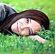 A portrait from a photo 'the Girl on the grass', Pictures, St. Petersburg,  Фото №1