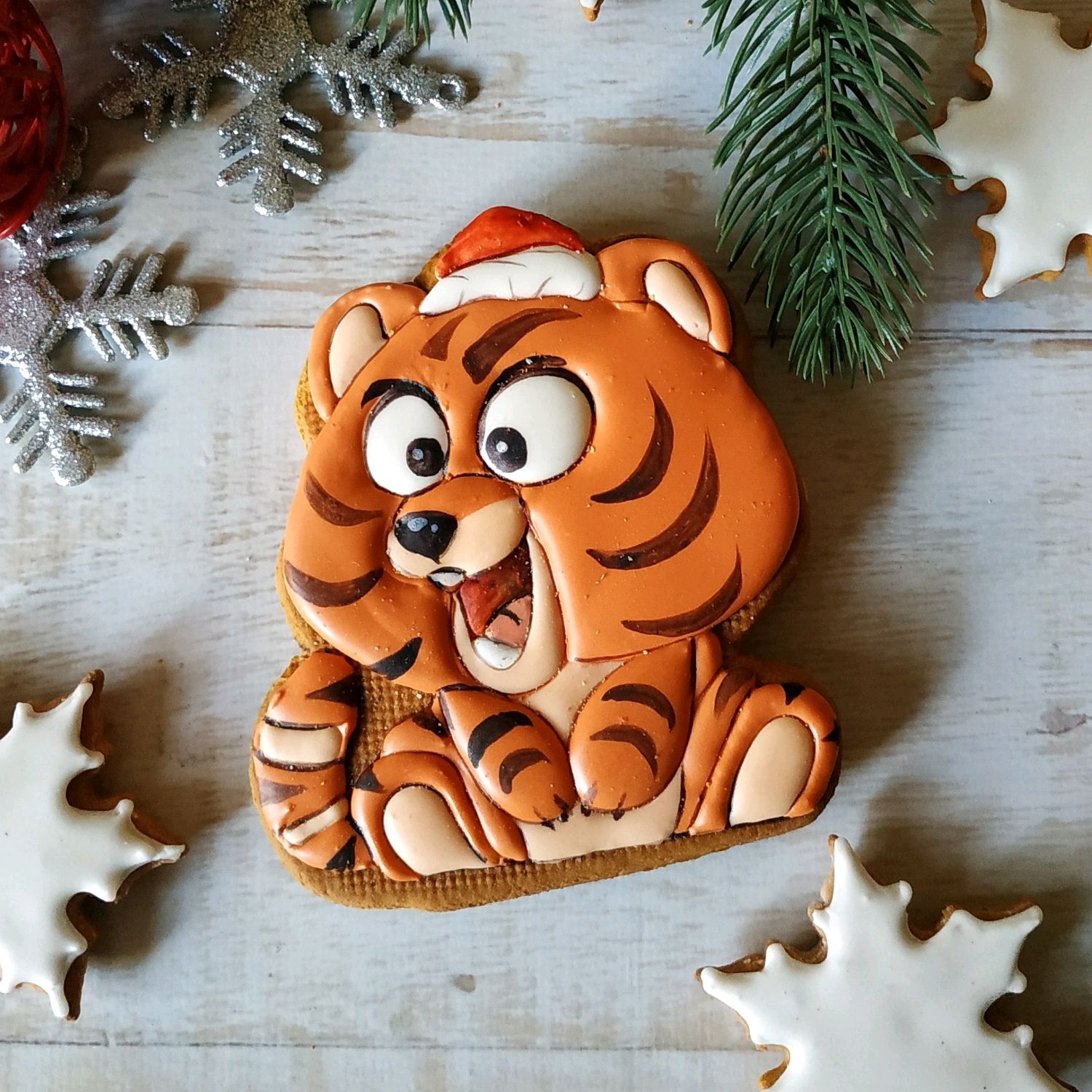 Пряник Тигр Новогодний Пряник Тигр Новогодний