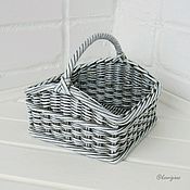 Плетеная корзина-органайзер (для кухни или ванной комнаты)