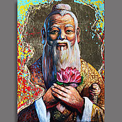 Картины и панно handmade. Livemaster - original item Pictures: Confucius-the Wisdom of the Universe. Handmade.