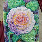 Картины и панно handmade. Livemaster - original item Painting with a rose 