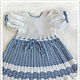 Knitted baby dress for baby girl "Blue tenderness", , Novosibirsk,  Фото №1
